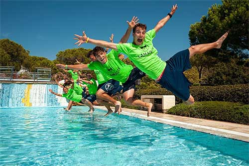 Entertainment for children aged 12 to 16 at Pappasole Camping Village