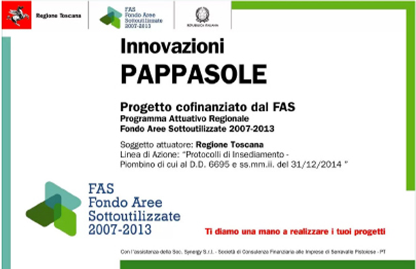 Progetto cofinanziato dal FAS - Fondo Aree Sottoutilizzate 2007-2013