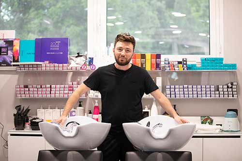 Hairdressers at the Beauty Saloon at Pappasole Camping Village