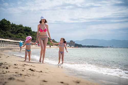 Meer vor dem Strandresort Pappabeach